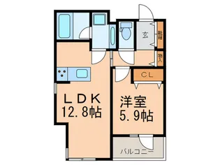リーブル博多駅前【13階】の間取り
