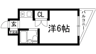 上中マンション【3階】の間取り
