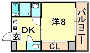 平野エスペランス【3階】の間取り