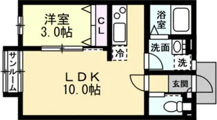 MODERN SQUARE【2階】の間取り
