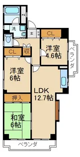 ルーラルハイツ廣【1階】の間取り