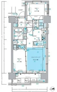 セントラルプレイス新宿御苑前【8階】の間取り