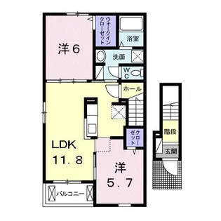 ファイン ヴィラ III A【2階】の間取り