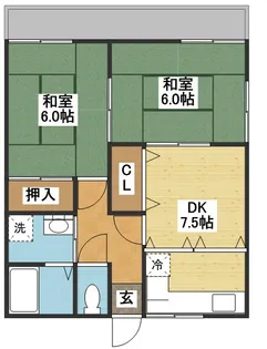 ハイツ吉和I【2階】の間取り
