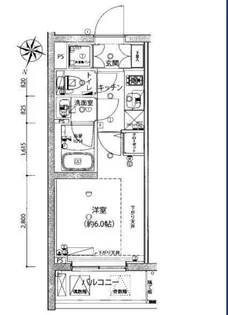 ライジングプレイス綾瀬【4階】の間取り