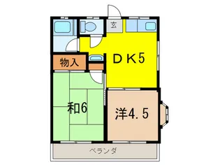 サンパレス【2階】の間取り