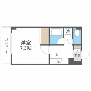 エストゥディオ平尾【7階】の間取り