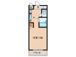 シャルム住吉【3階】の間取り