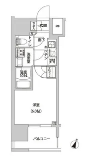 ラクラス幡ヶ谷【8階】の間取り