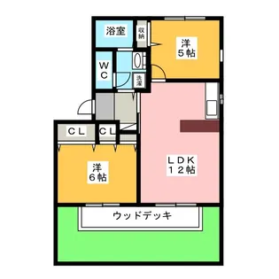 レオエルドB棟【1階】の間取り