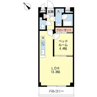 ルーナ・ピエーナ【1階】の間取り