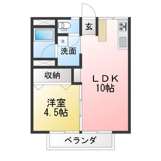 アズミハイツ【2階】の間取り