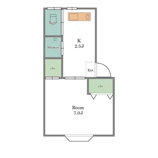 かとれや館【1階】の間取り