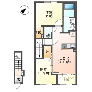 フェリース・グラン【2階】の間取り