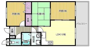 ネオシティ道明寺【4階】の間取り