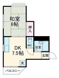 八千代台パーソナルアパートPart1【1階】の間取り