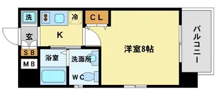 ラナップスクエア福島II【10階】の間取り