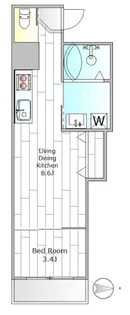 ベルメゾンタカバン【2階】の間取り