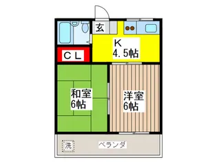 コ-ポM3【1階】の間取り