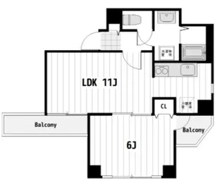 モンシャトー鶴見成和【7階】の間取り
