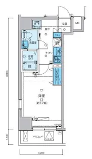 リヴシティ大森町【7階】の間取り