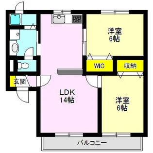 モンタフォン【2階】の間取り