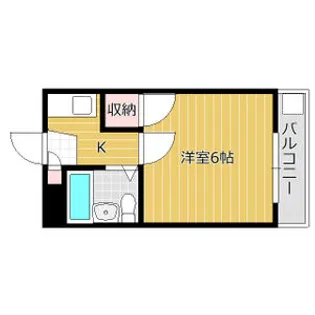 フローラ小鹿【2階】の間取り