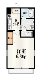 イマージュ茗荷谷A【1階】の間取り