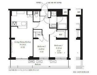 フレンシア下井草【2階】の間取り