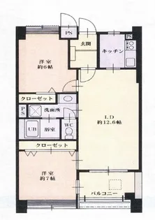 ベルグランドハイツ【5階】の間取り