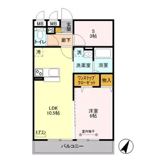 ラ カンパネラ B【3階】の間取り