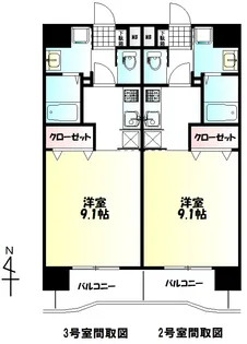 BLUE PINE愛子【7階】の間取り