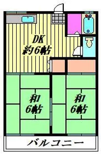 永瀬ハイツ【2階】の間取り