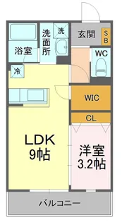 モデラート馬渕【2階】の間取り