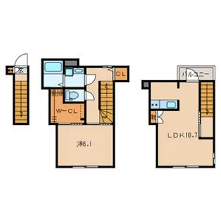 Bliss千歳烏山の間取り