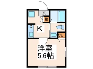 ラッキーダイム鴨居【2階】の間取り