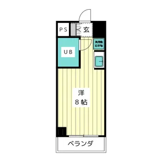 ラフィネ杁中【10階】の間取り