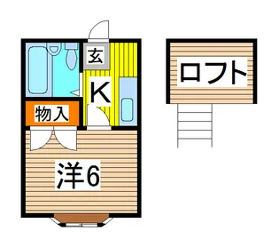 メゾングランメール【2階】の間取り