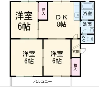 コートビレッジ日高【2階】の間取り