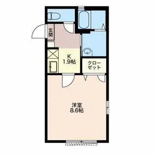 秋桜Miai【1階】の間取り