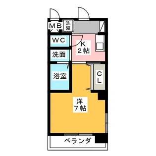 ロリエ マルミ【1階】の間取り