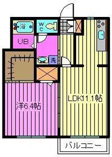ベルデュールIII【2階】の間取り