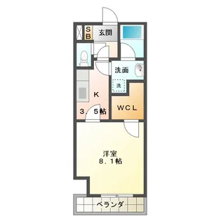 ハイトピア四日市【4階】の間取り