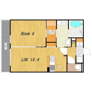 マーレ フィールドI【1階】の間取り