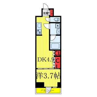 ジェノヴィア北池袋スカイガーデン【5階】の間取り