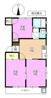 第一松本コーポ【2階】の間取り
