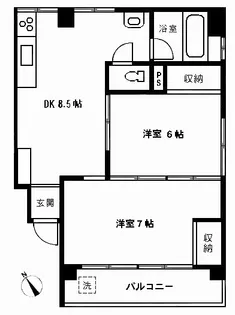 八幡ロイヤル【4階】の間取り