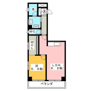 レインボー柴田【2階】の間取り