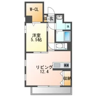 メゾンピエール上浜【1階】の間取り