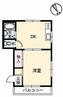 カーム行徳【1階】の間取り